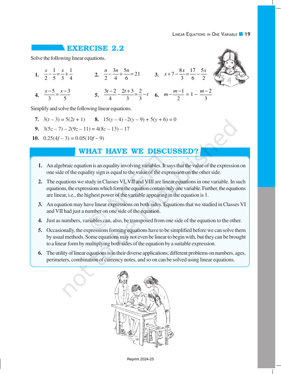 Page 5 of Linear Equations in One Variable