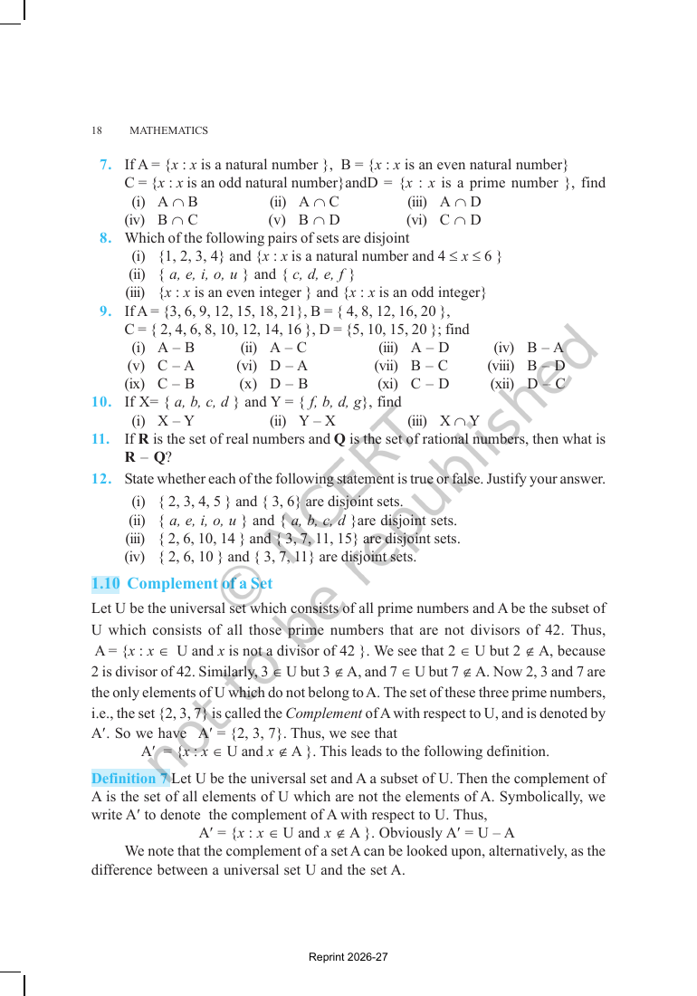 Page 18 of Sets