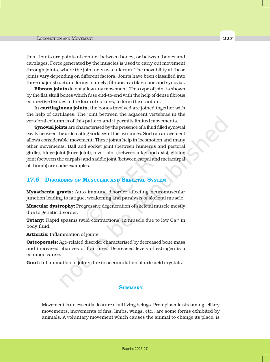 Page 11 of Locomotion and Movement