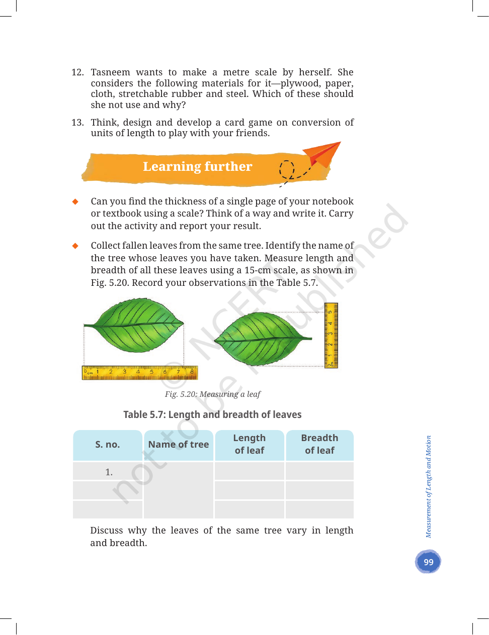 Page 21 of Measurement of Length and Motion