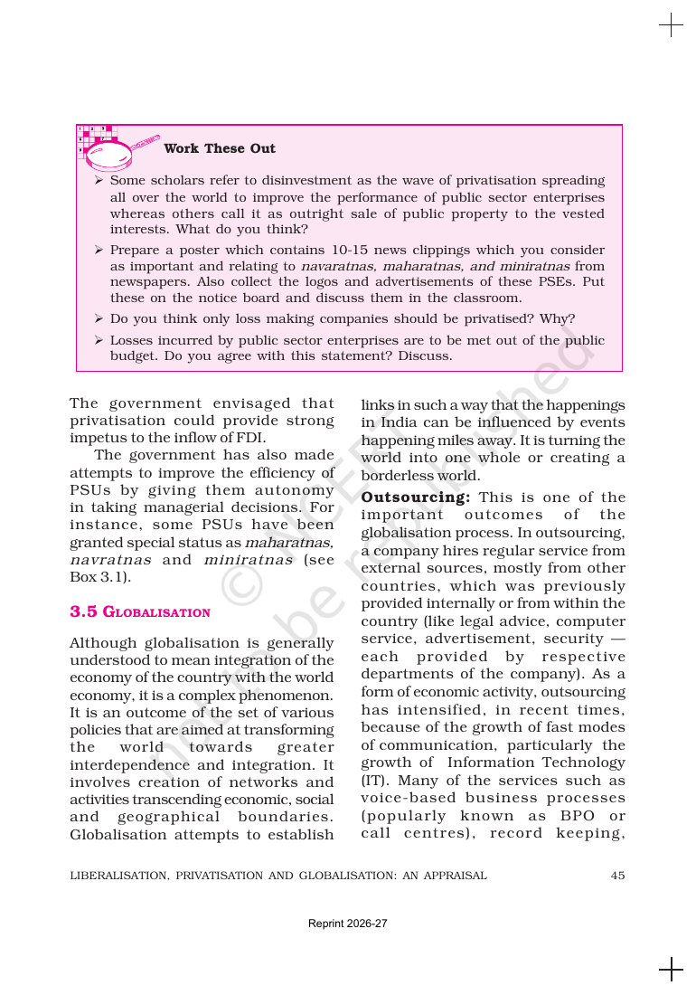 Page 10 of Liberalisation, Privatisation and Globalisation: An Appraisal