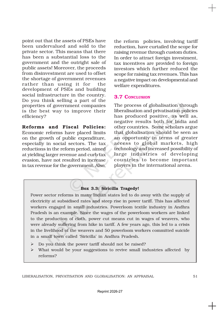 Page 16 of Liberalisation, Privatisation and Globalisation: An Appraisal