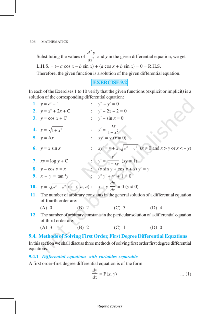 Page 7 of Differential Equations