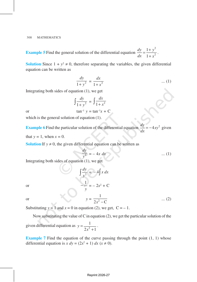 Page 9 of Differential Equations