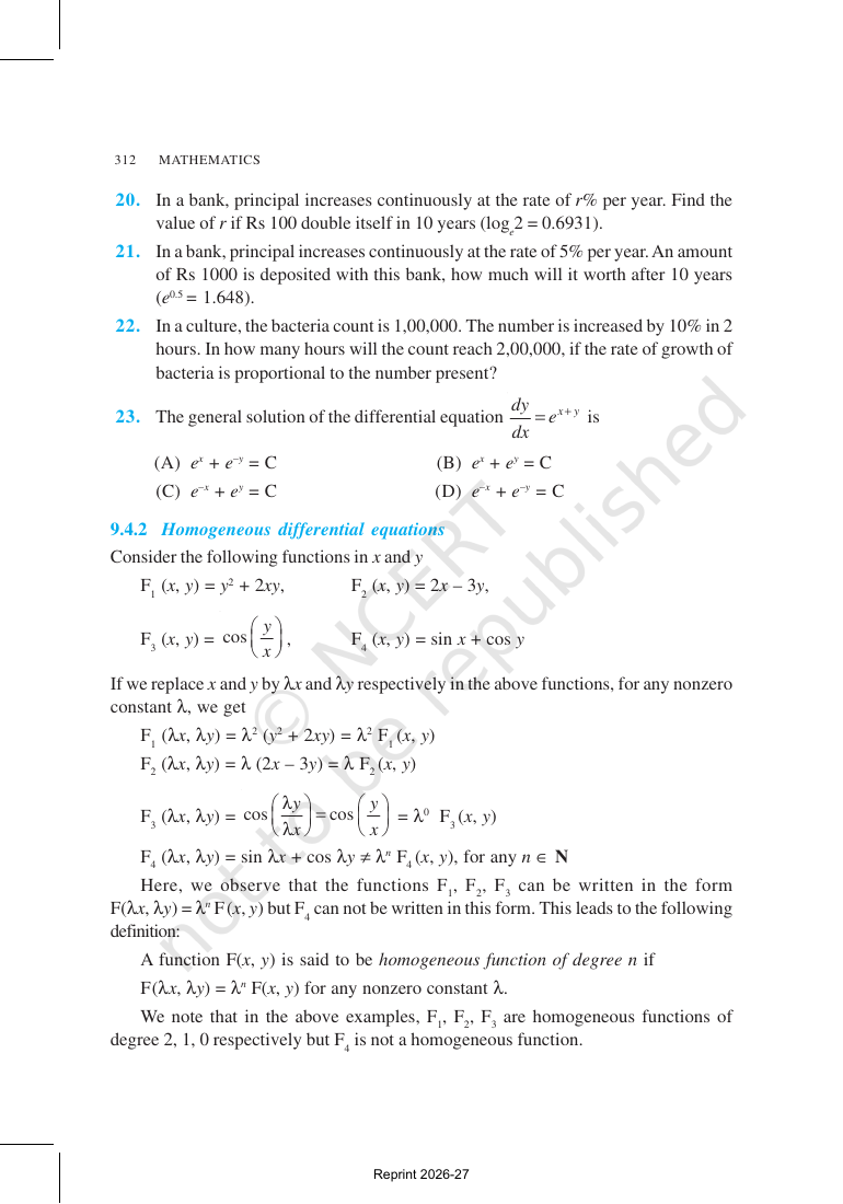 Page 13 of Differential Equations