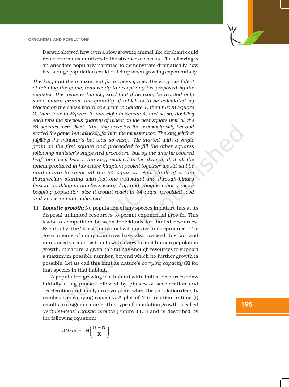 Page 8 of Organisms and Populations
