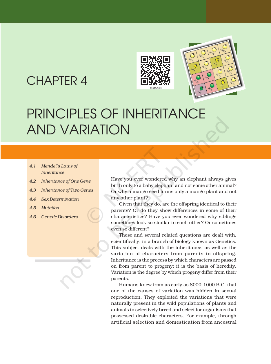 Page 3 of Principles of Inheritance and Variation