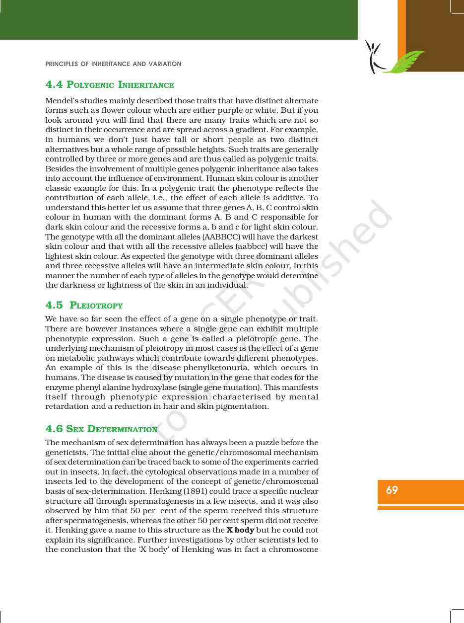 Page 19 of Principles of Inheritance and Variation