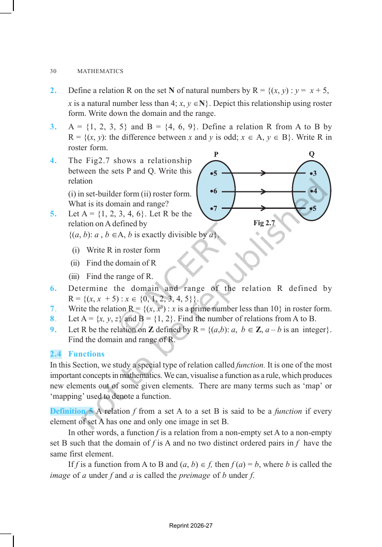 Page 7 of Relations and Functions