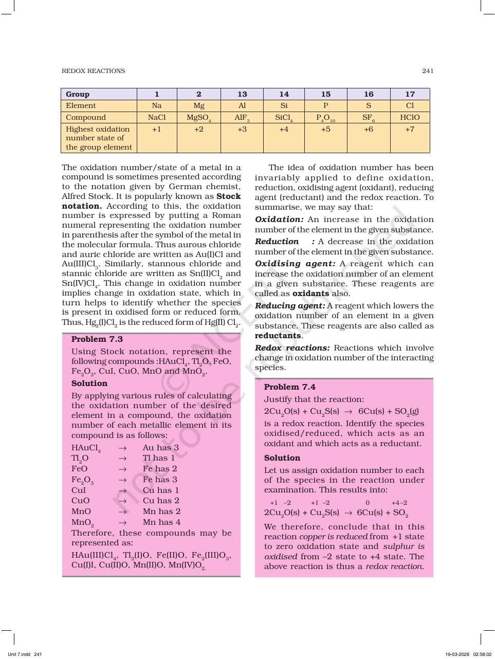 Page 7 of Redox Reactions