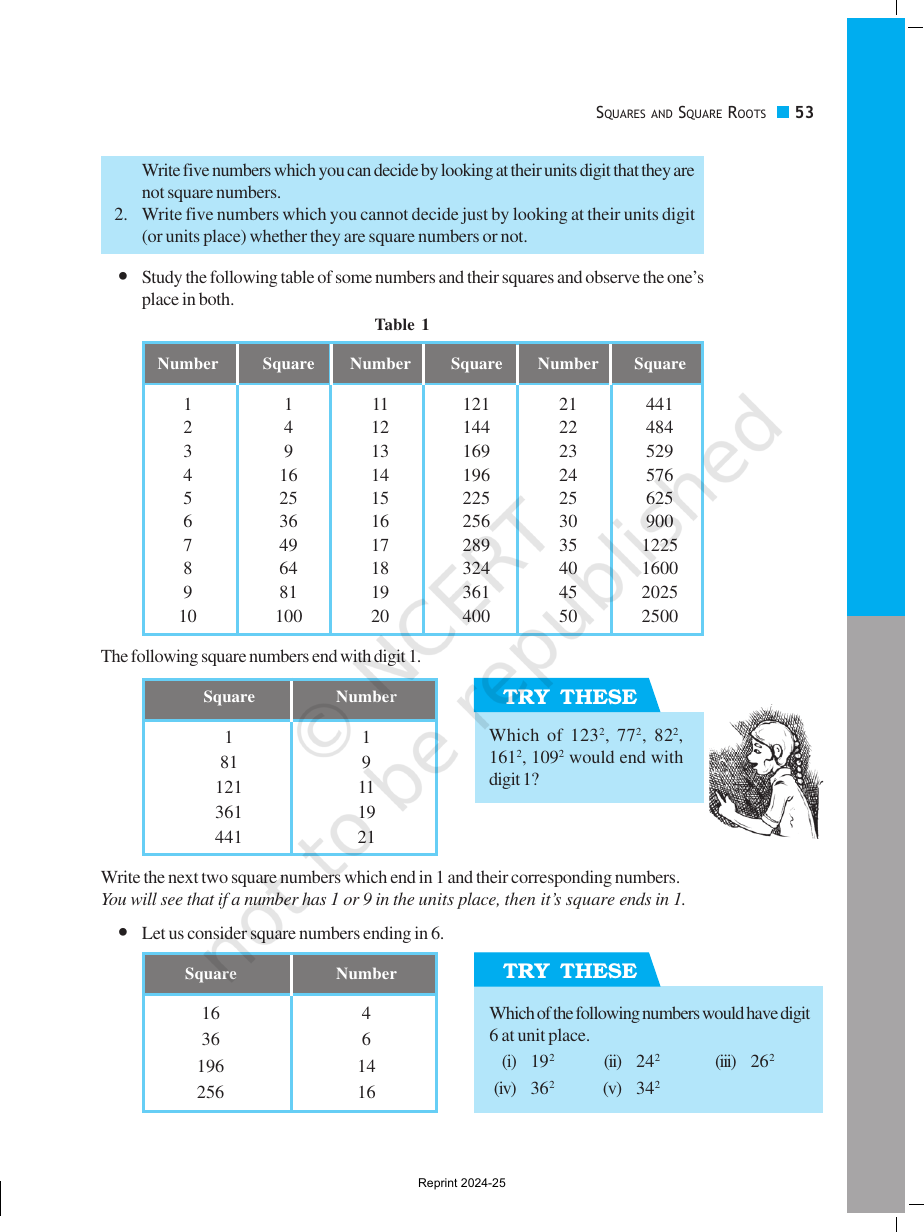 Page 3 of Squares and Square Roots