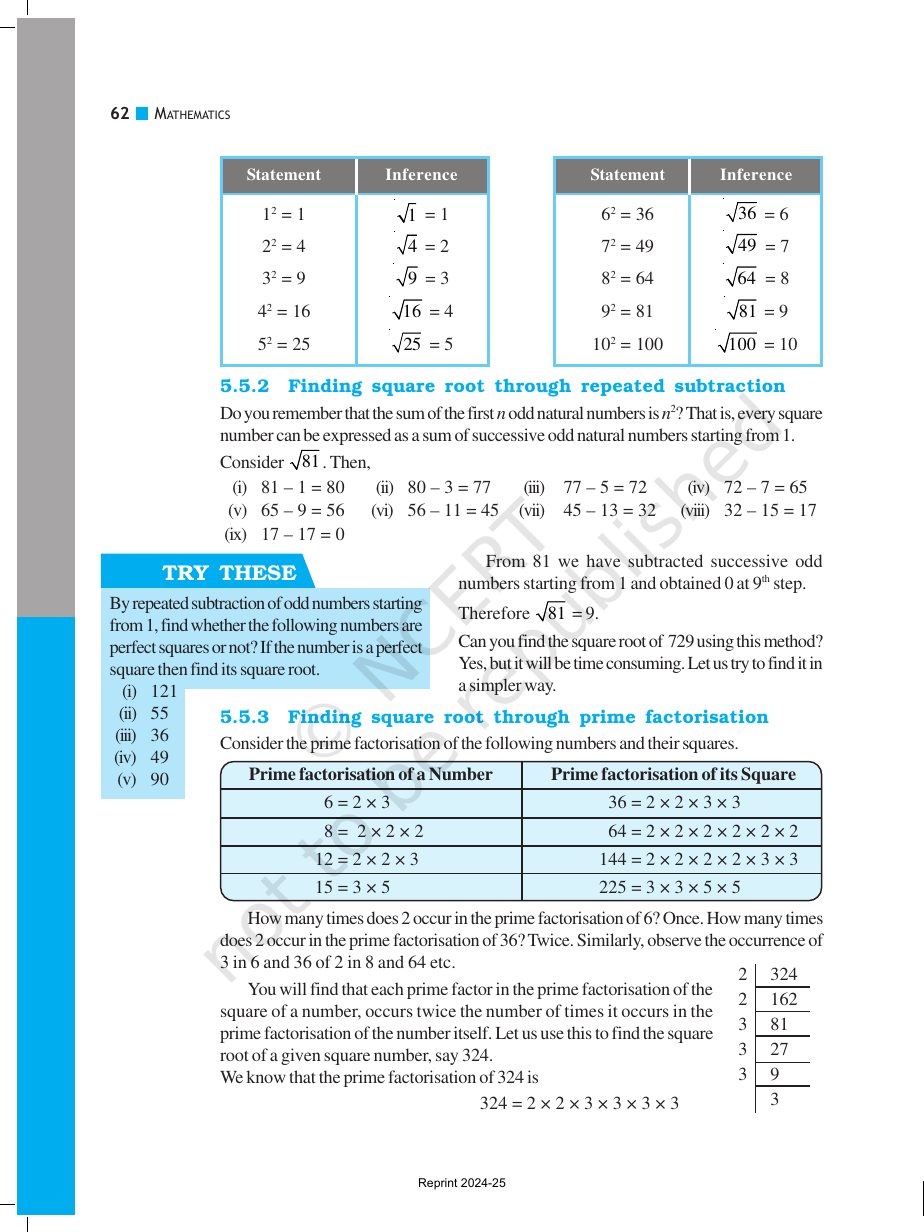 Page 12 of Squares and Square Roots
