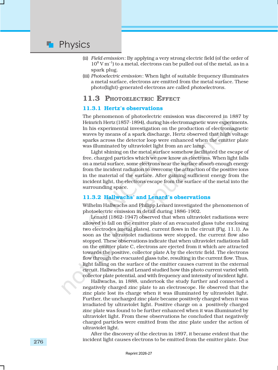 Page 3 of Dual Nature of Radiation and Matter