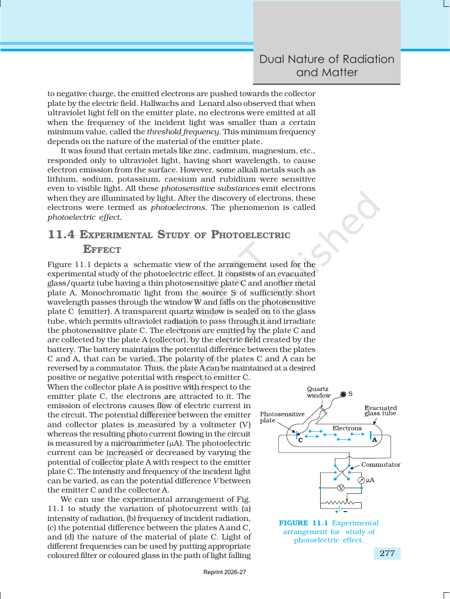 Page 4 of Dual Nature of Radiation and Matter