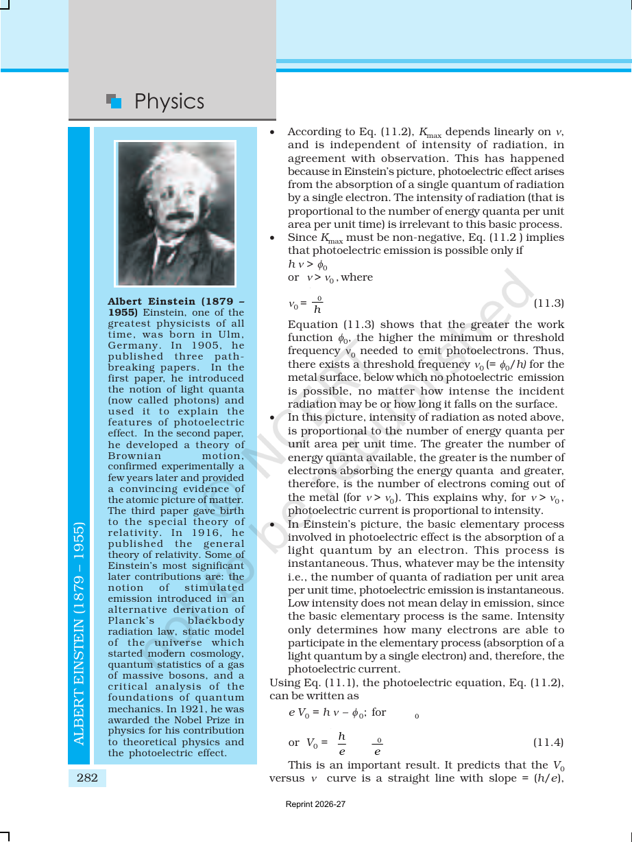Page 9 of Dual Nature of Radiation and Matter