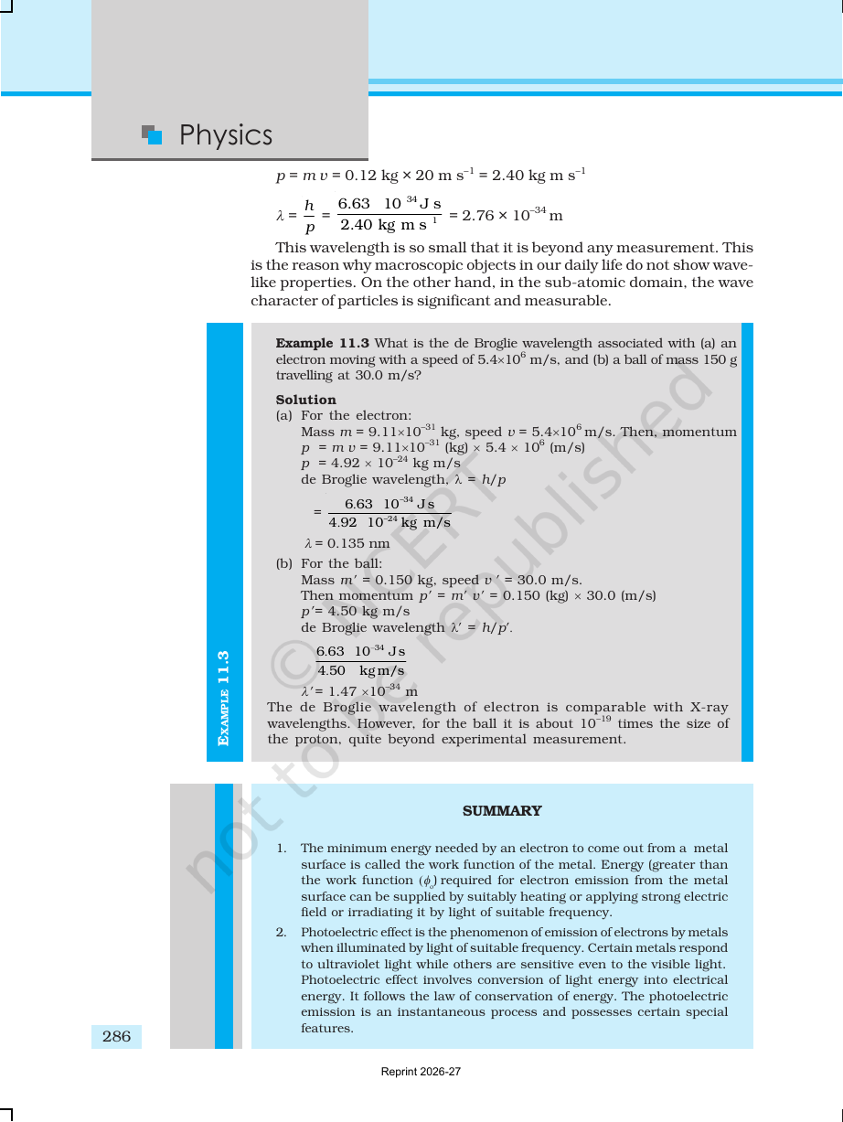 Page 13 of Dual Nature of Radiation and Matter