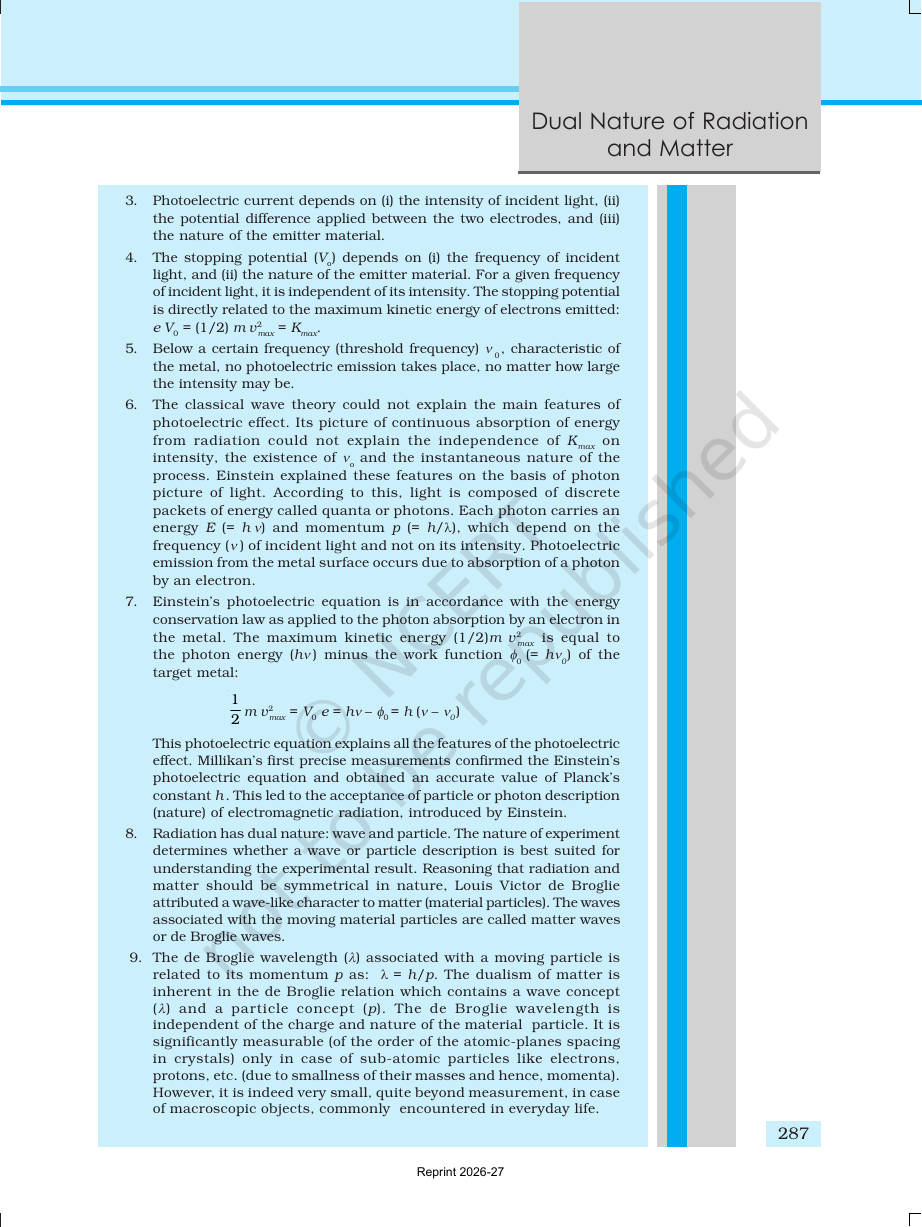Page 14 of Dual Nature of Radiation and Matter