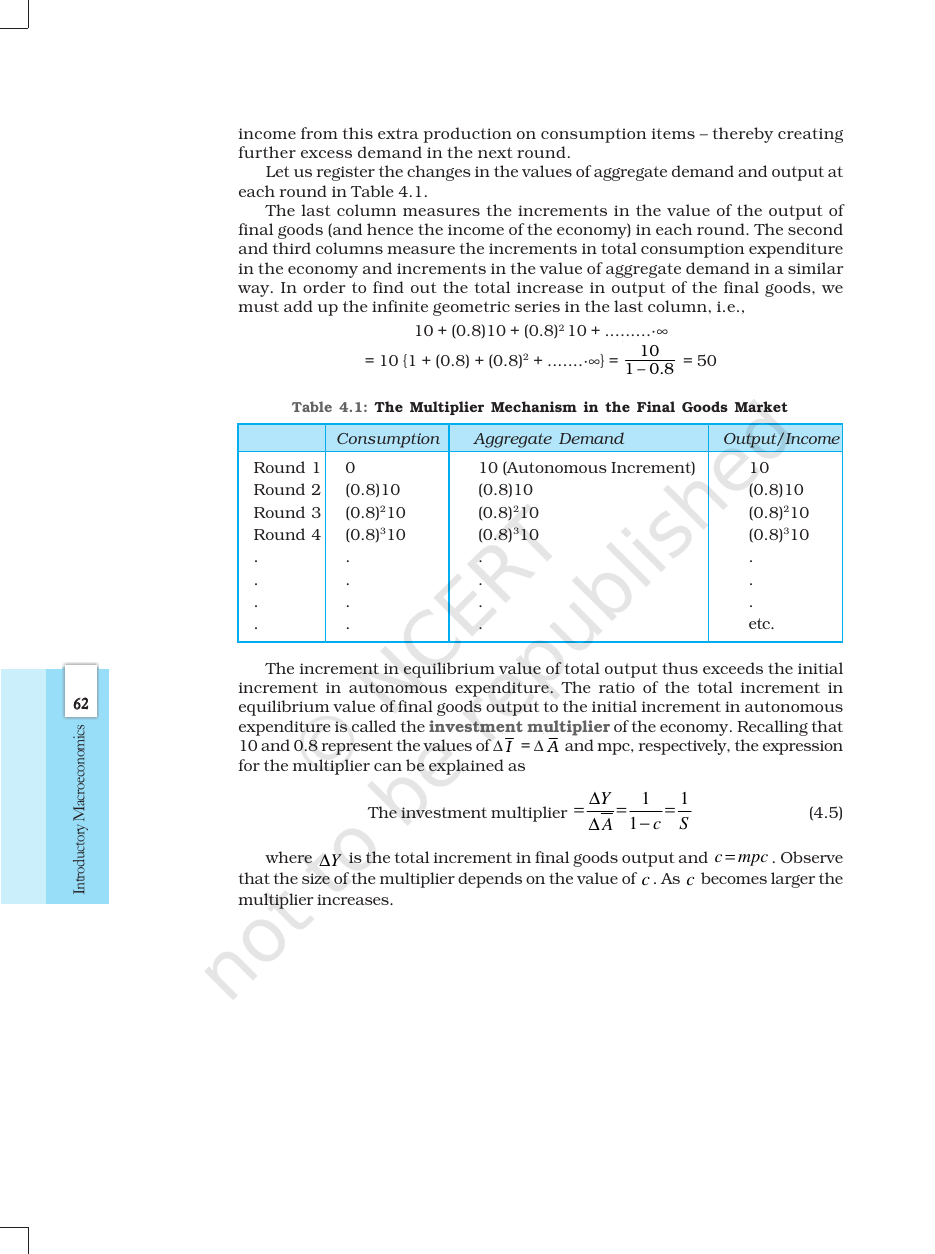 Page 10 of Determination of Income and Employment