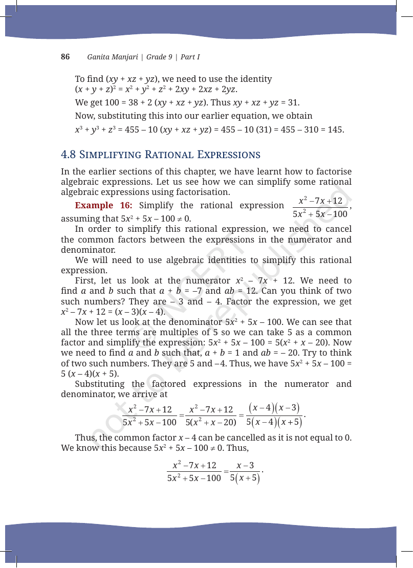 Page 19 of Linear Equations in Two Variables