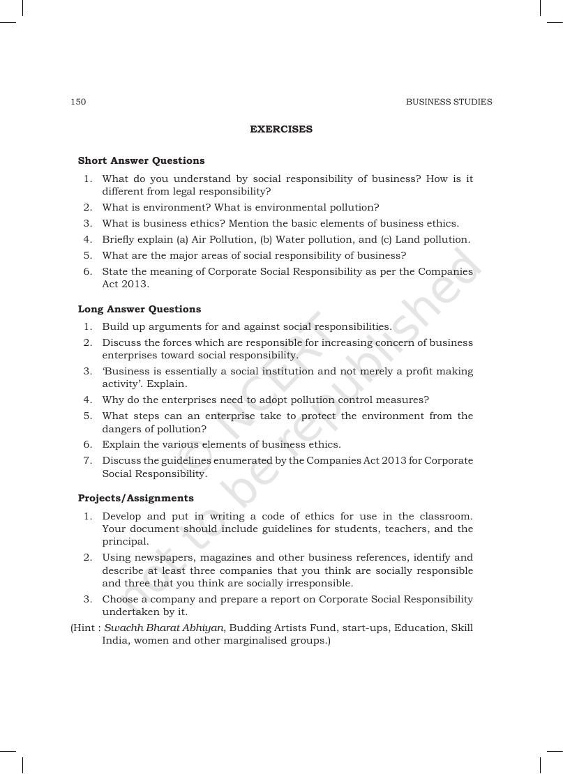 Page 18 of Social Responsibilities of Business and Business Ethics