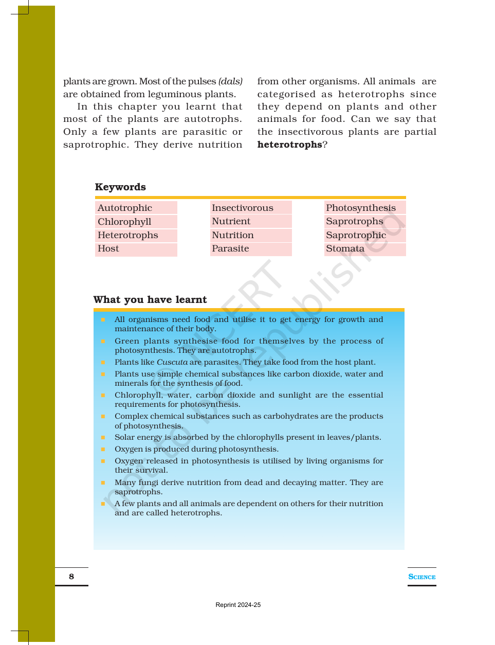 Page 8 of Nutrition in Plants