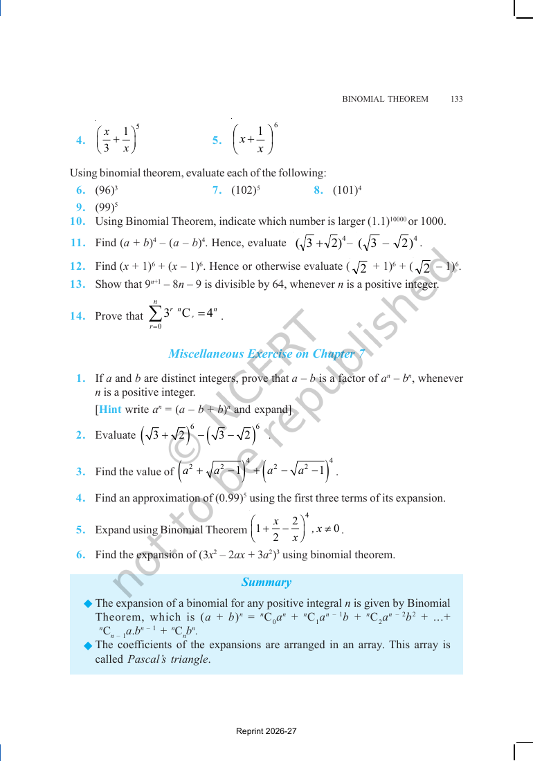 Page 8 of Binomial Theorem