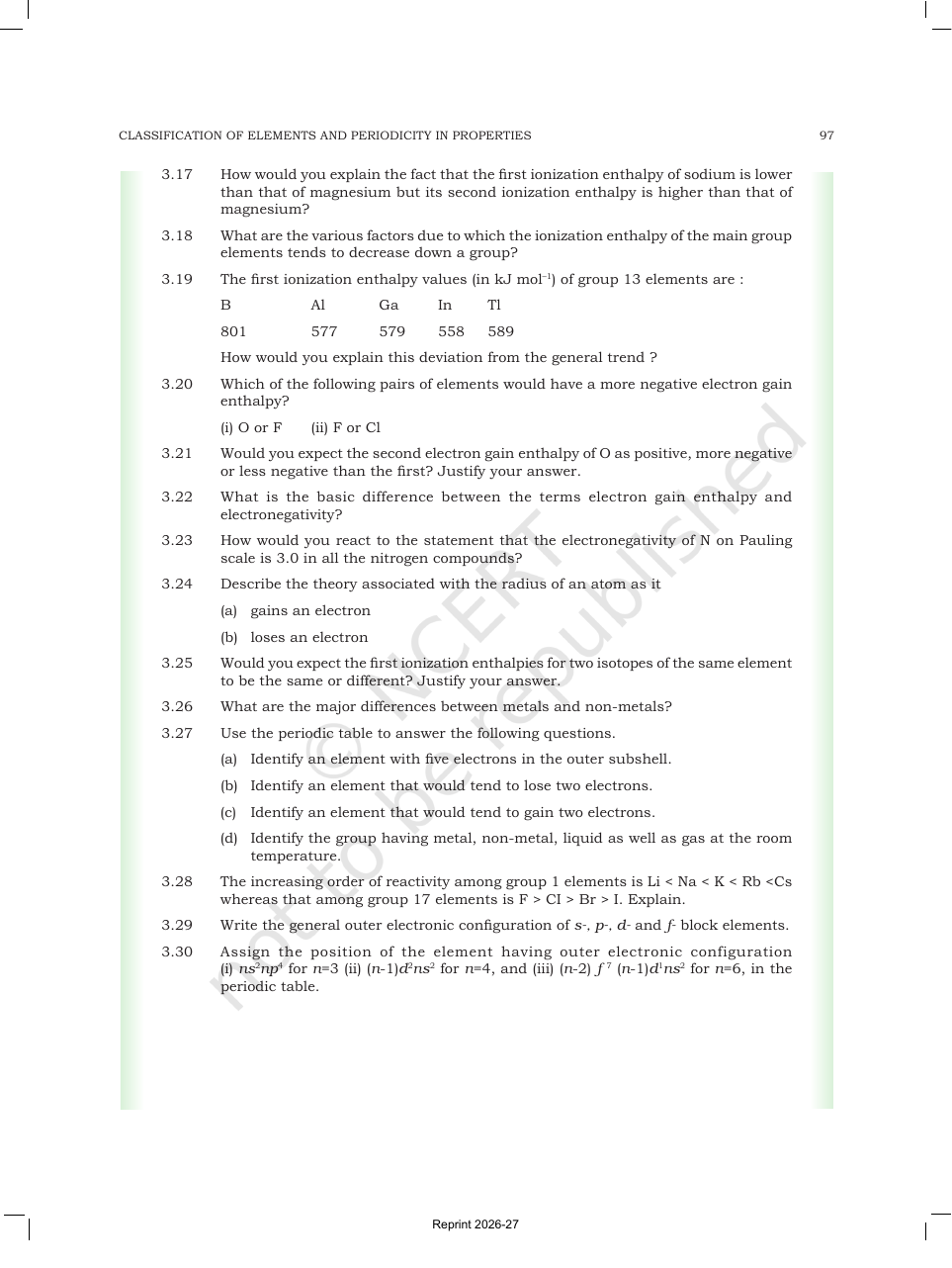Page 24 of Classification of Elements and Periodicity in Properties