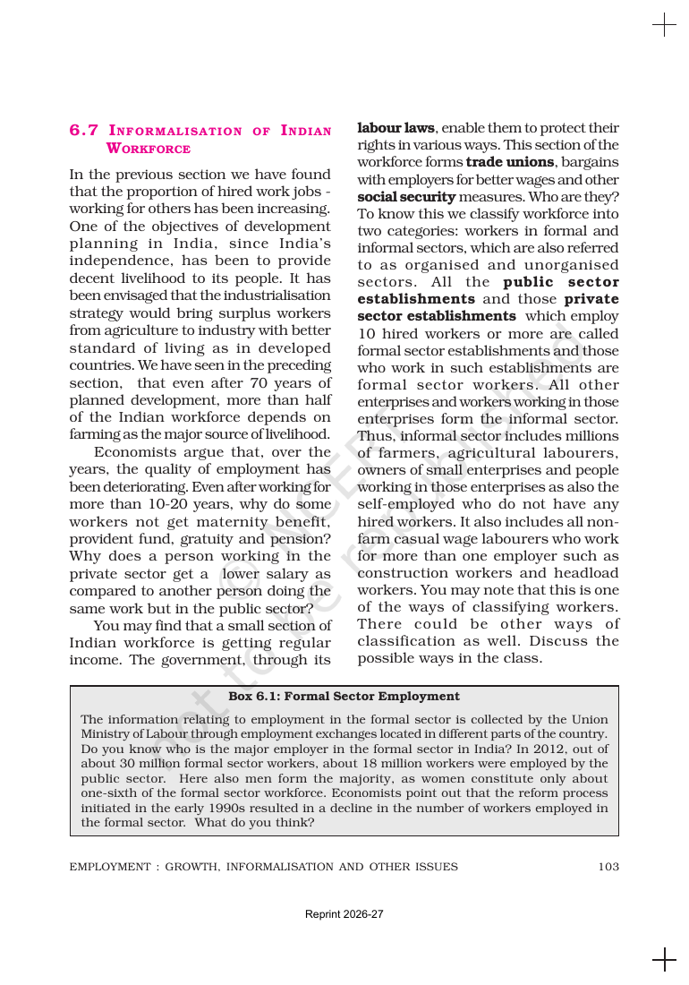 Page 12 of Employment: Growth, Informalisation and Other Issues