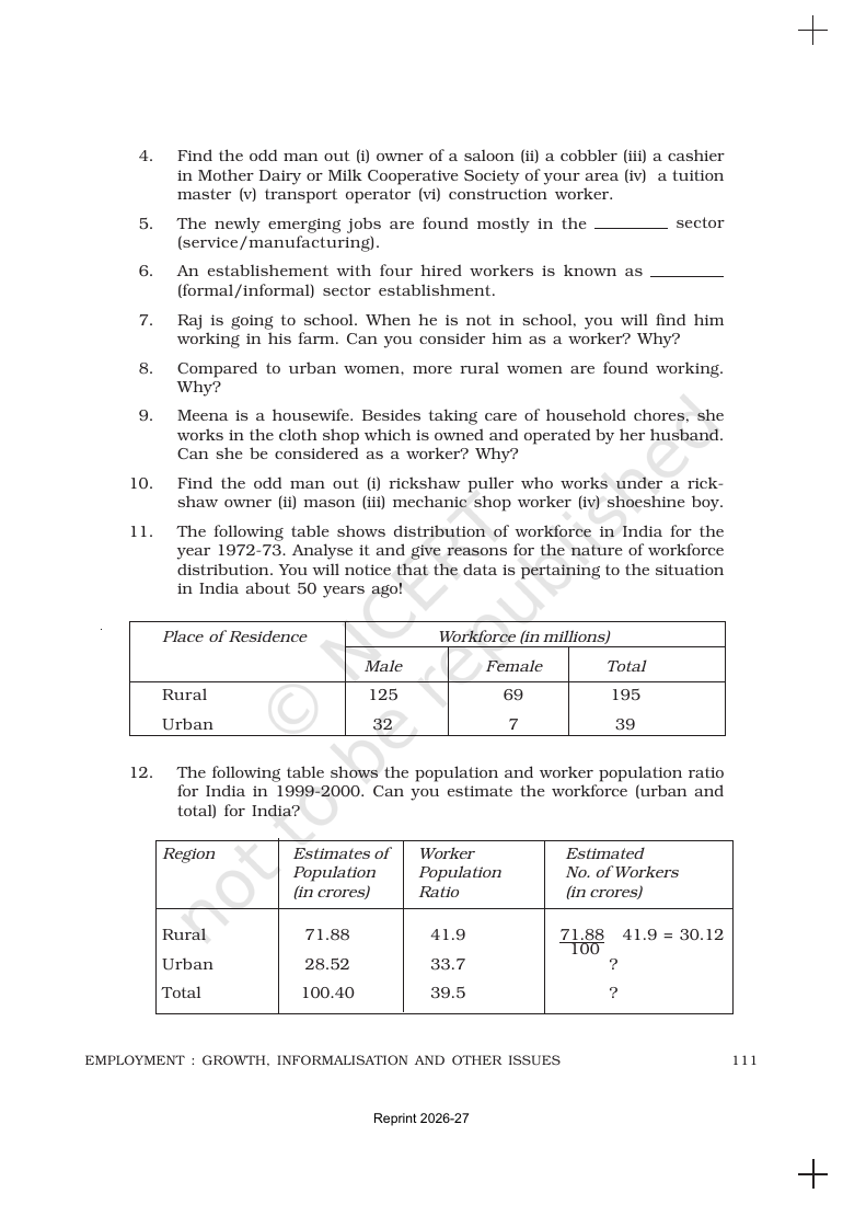 Page 20 of Employment: Growth, Informalisation and Other Issues
