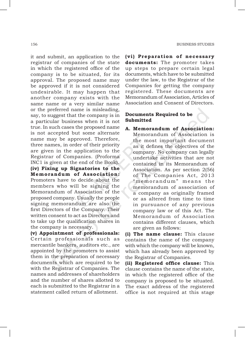 Page 6 of Formation of a Company
