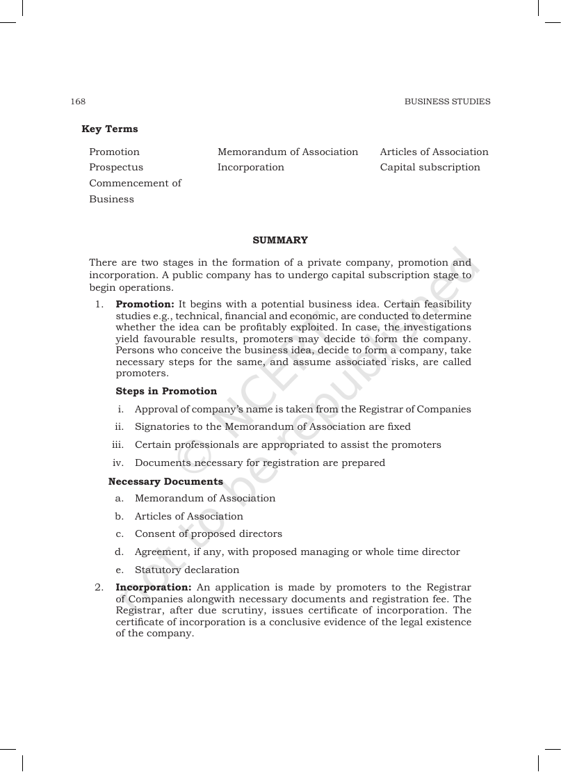 Page 18 of Formation of a Company