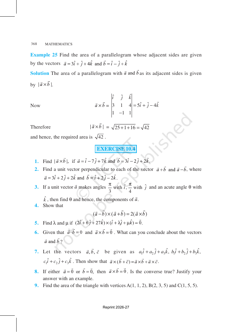 Page 31 of Vector Algebra