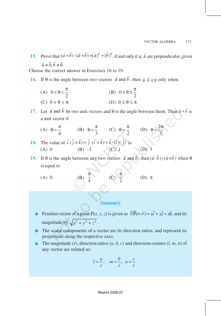 Page 36 of Vector Algebra