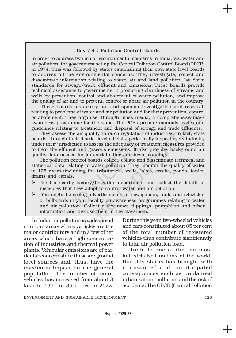 Page 9 of Environment and Sustainable Development