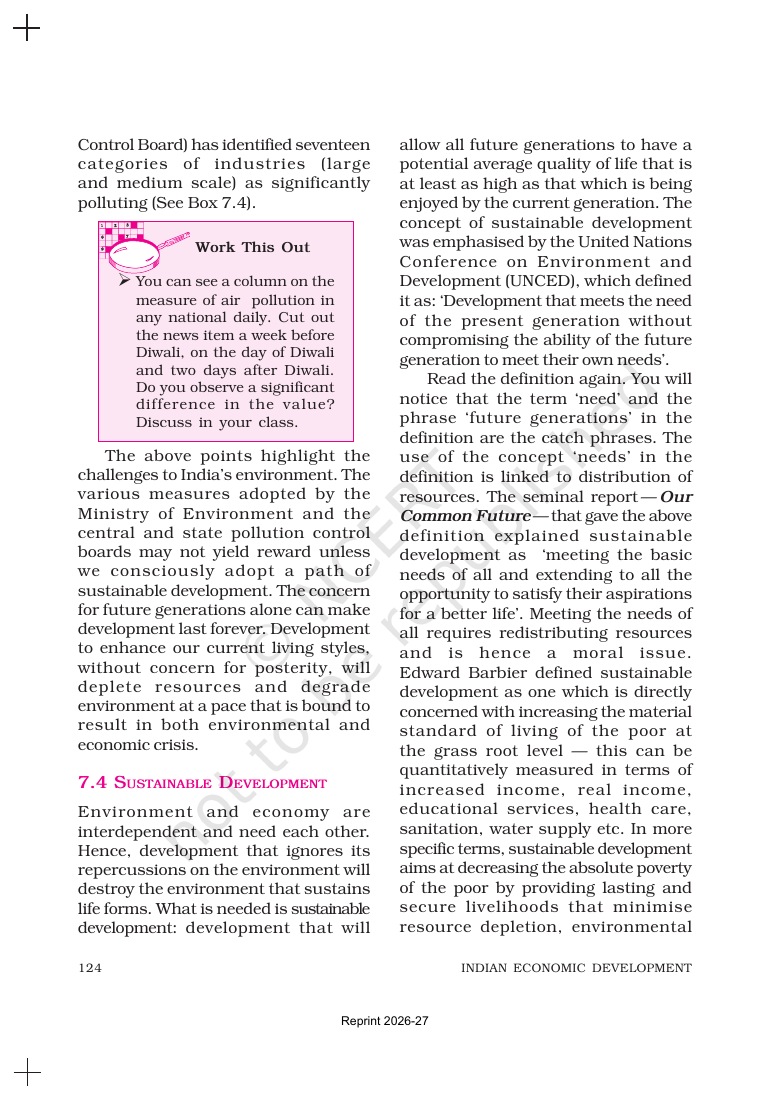 Page 10 of Environment and Sustainable Development