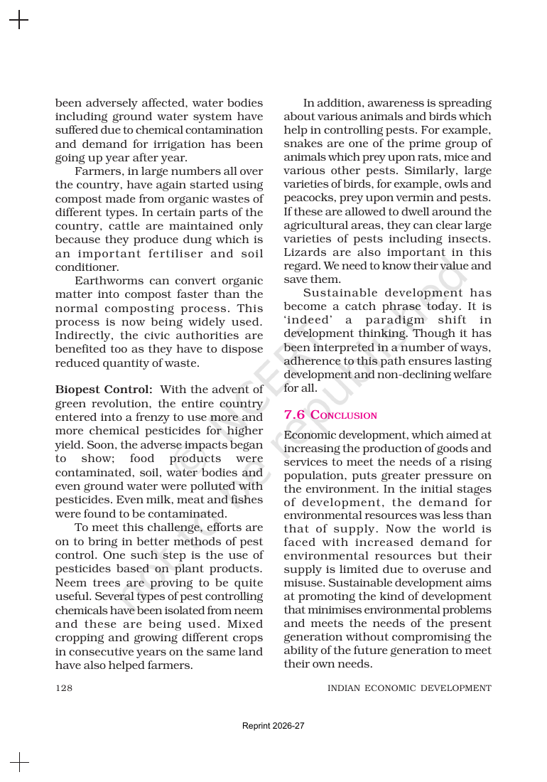 Page 14 of Environment and Sustainable Development