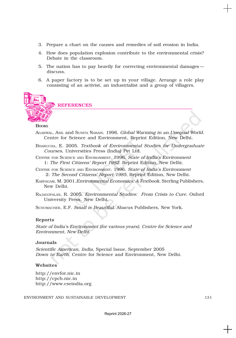 Page 17 of Environment and Sustainable Development