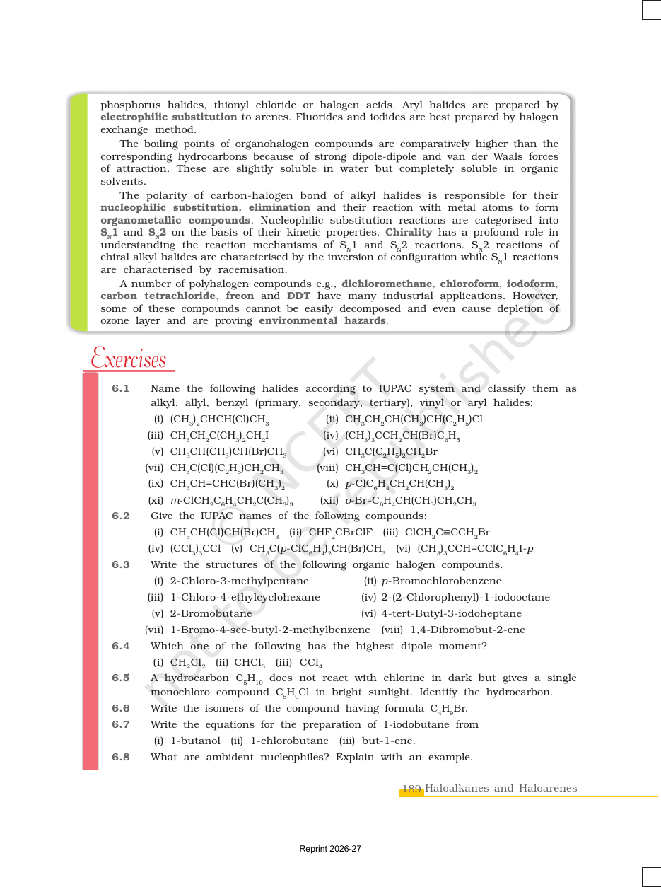 Page 31 of Haloalkanes and Haloarenes