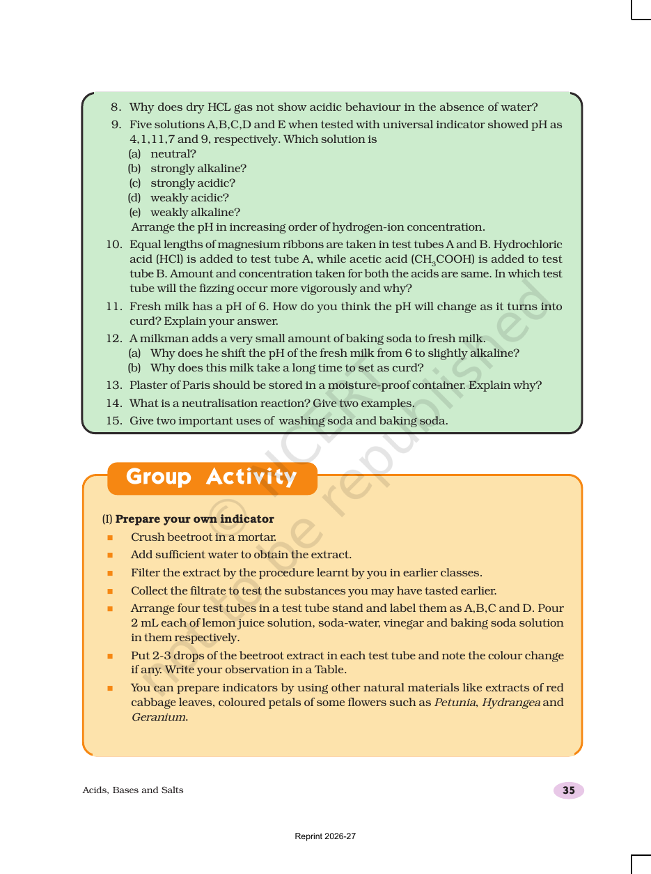 Page 19 of Acids, Bases and Salts