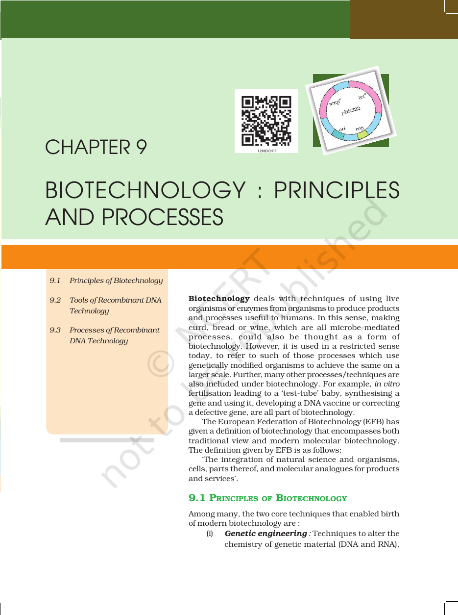 Page 3 of Biotechnology: Principles and Processes