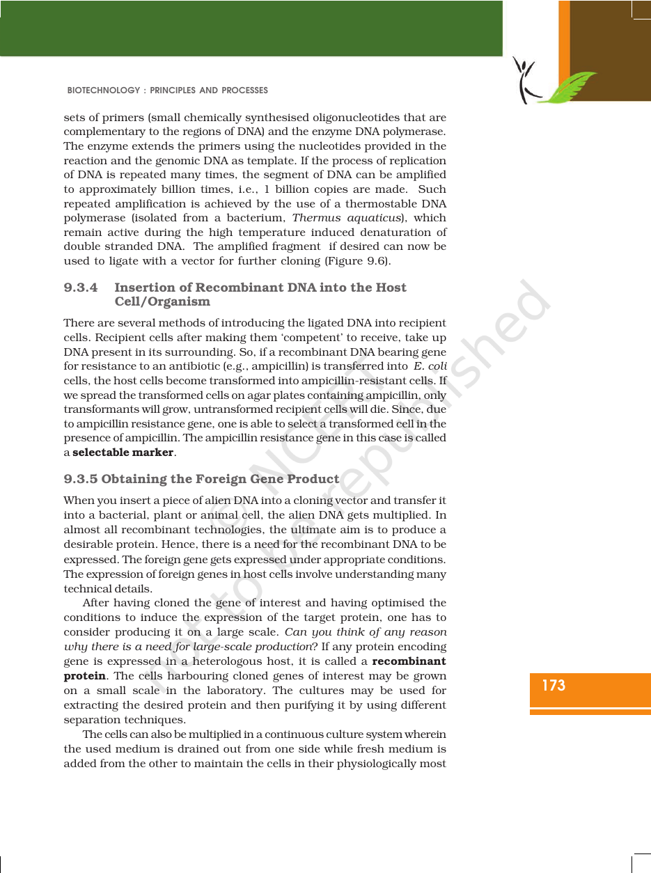Page 13 of Biotechnology: Principles and Processes
