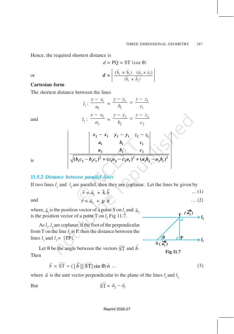 Page 11 of Three Dimensional Geometry