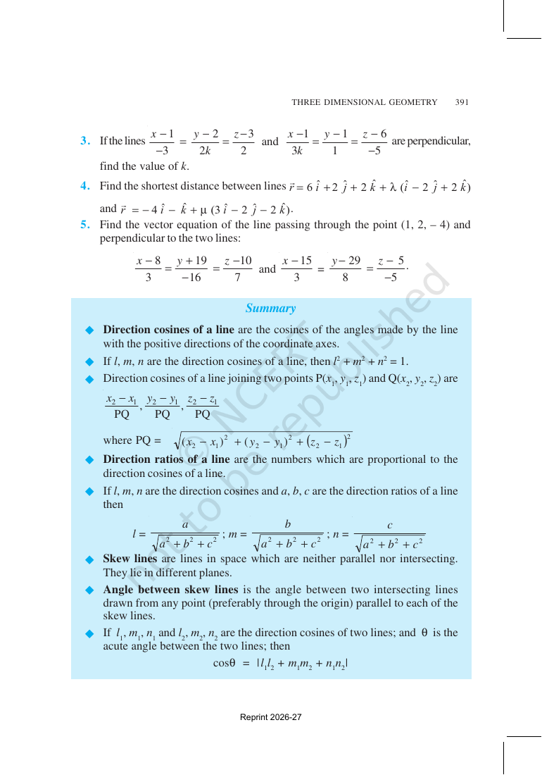 Page 15 of Three Dimensional Geometry