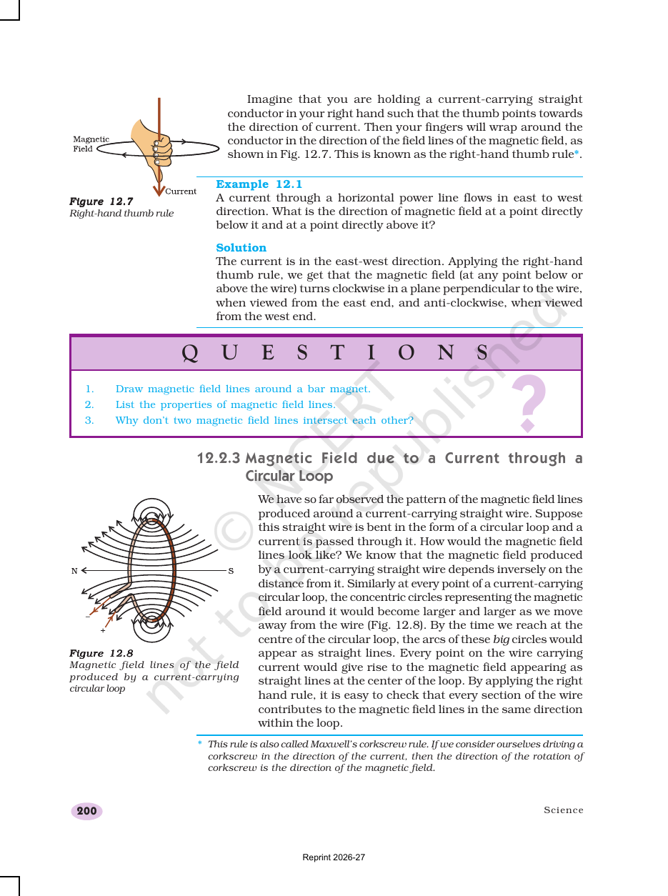 Page 6 of Magnetic Effects of Electric Current