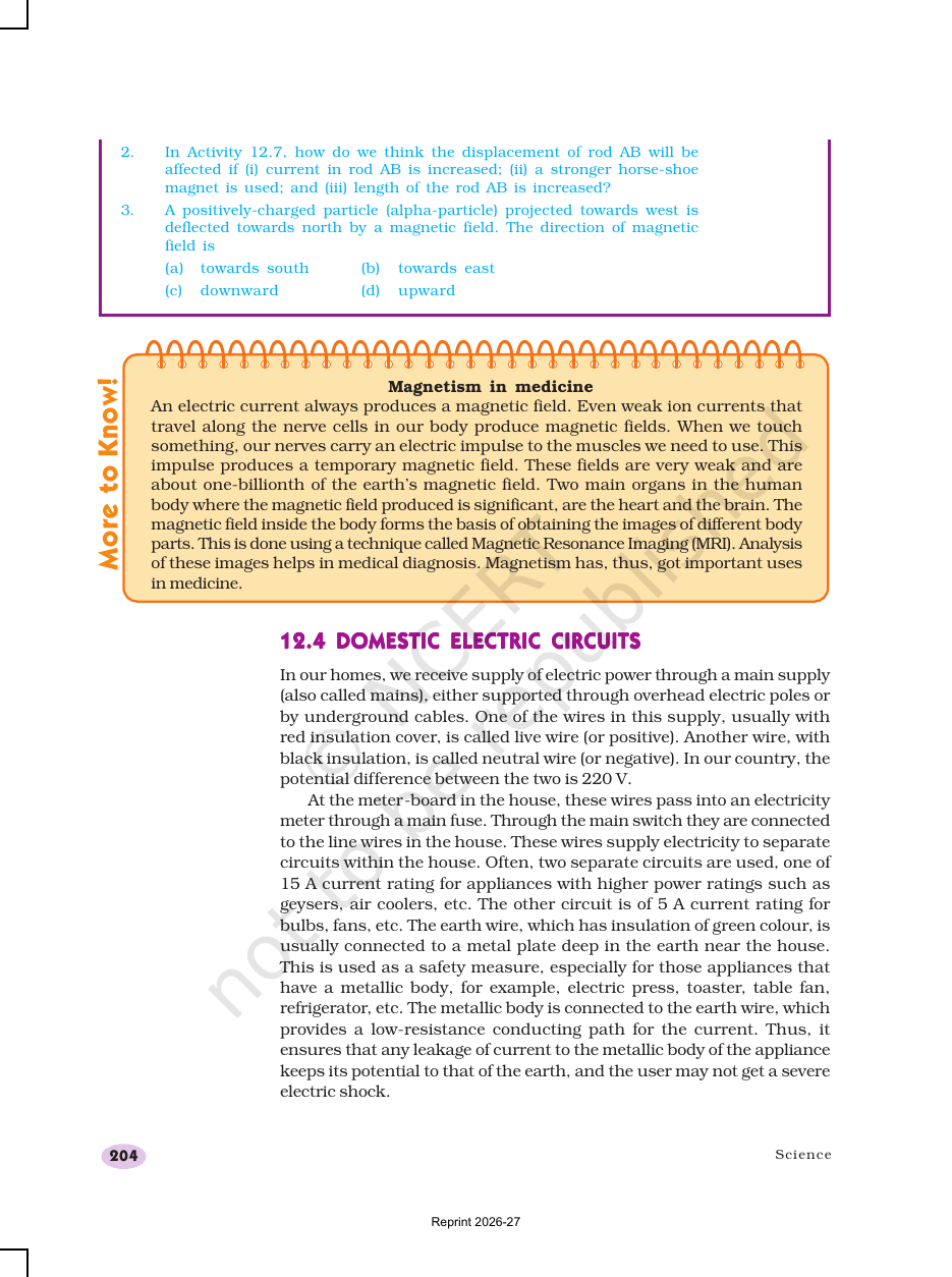 Page 10 of Magnetic Effects of Electric Current