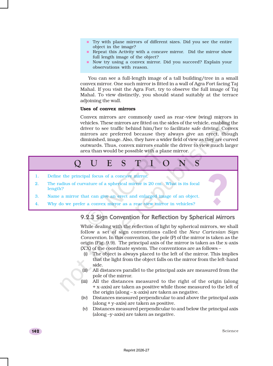Page 9 of Light — Reflection and Refraction