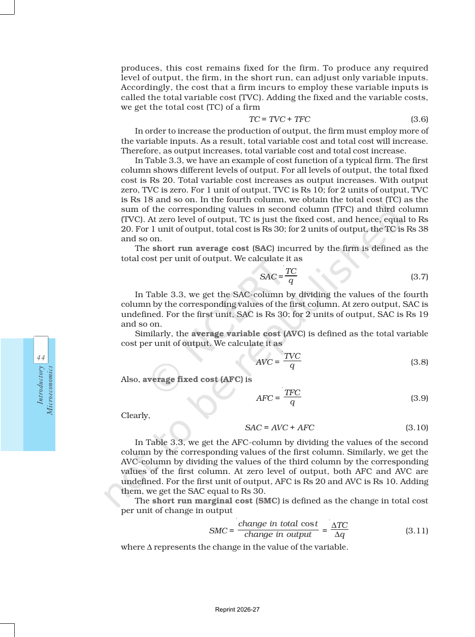 Page 9 of Production and Costs