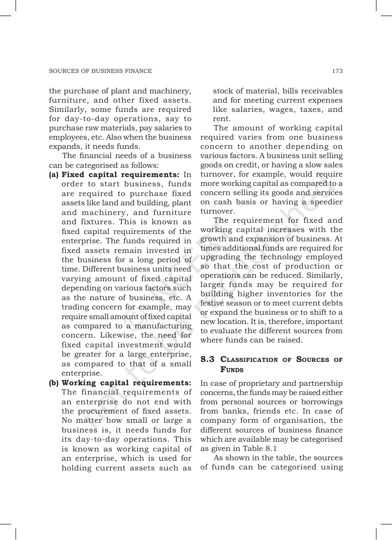 Page 3 of Sources of Business Finance