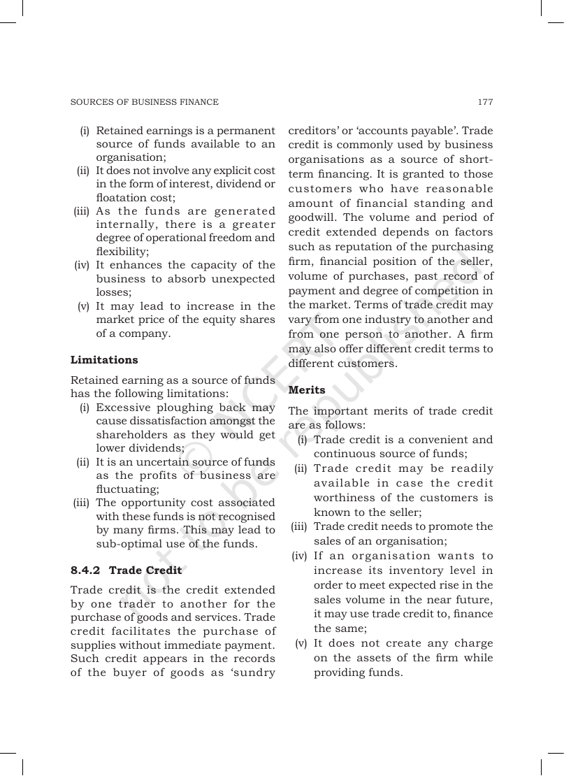 Page 7 of Sources of Business Finance