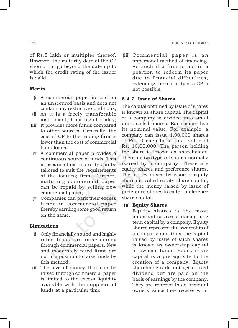 Page 12 of Sources of Business Finance